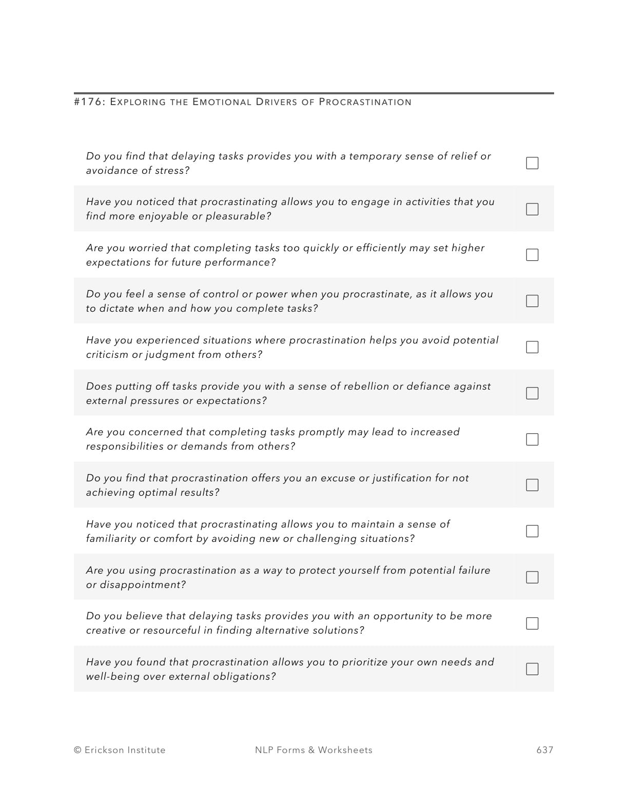 Exploring the Emotional Drivers of Procrastination - Neuro Linguistic Programming 1