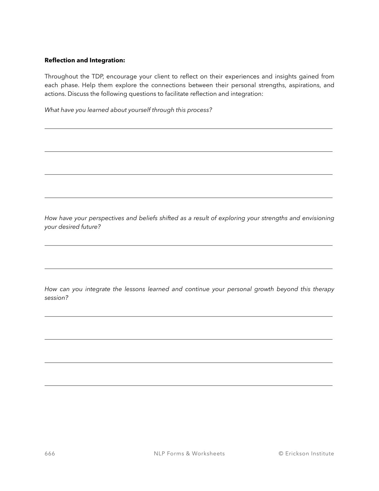 Transformational Discovery Process (TDP) - Neuro Linguistic Programming 4