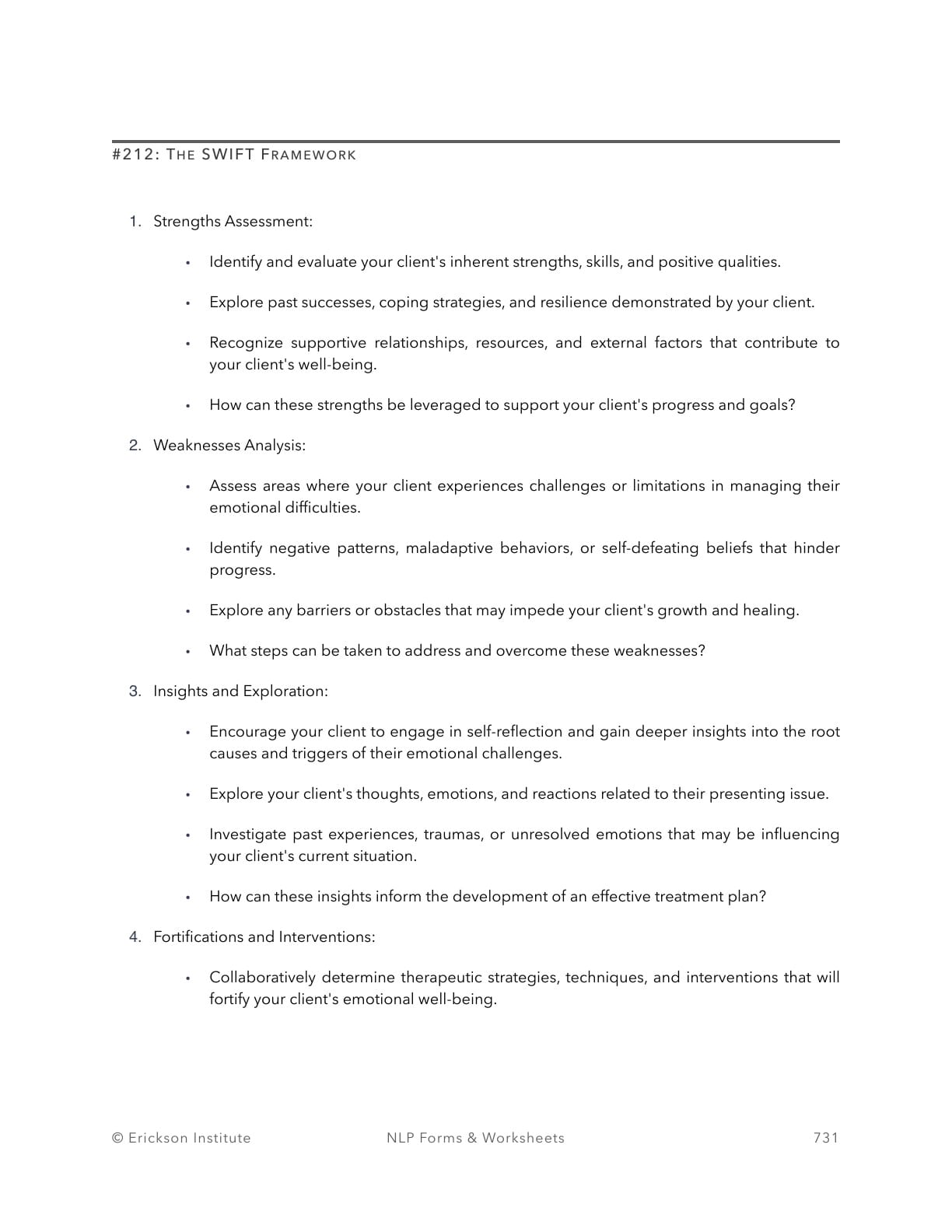 The SWIFT Framework - Neuro Linguistic Programming 1