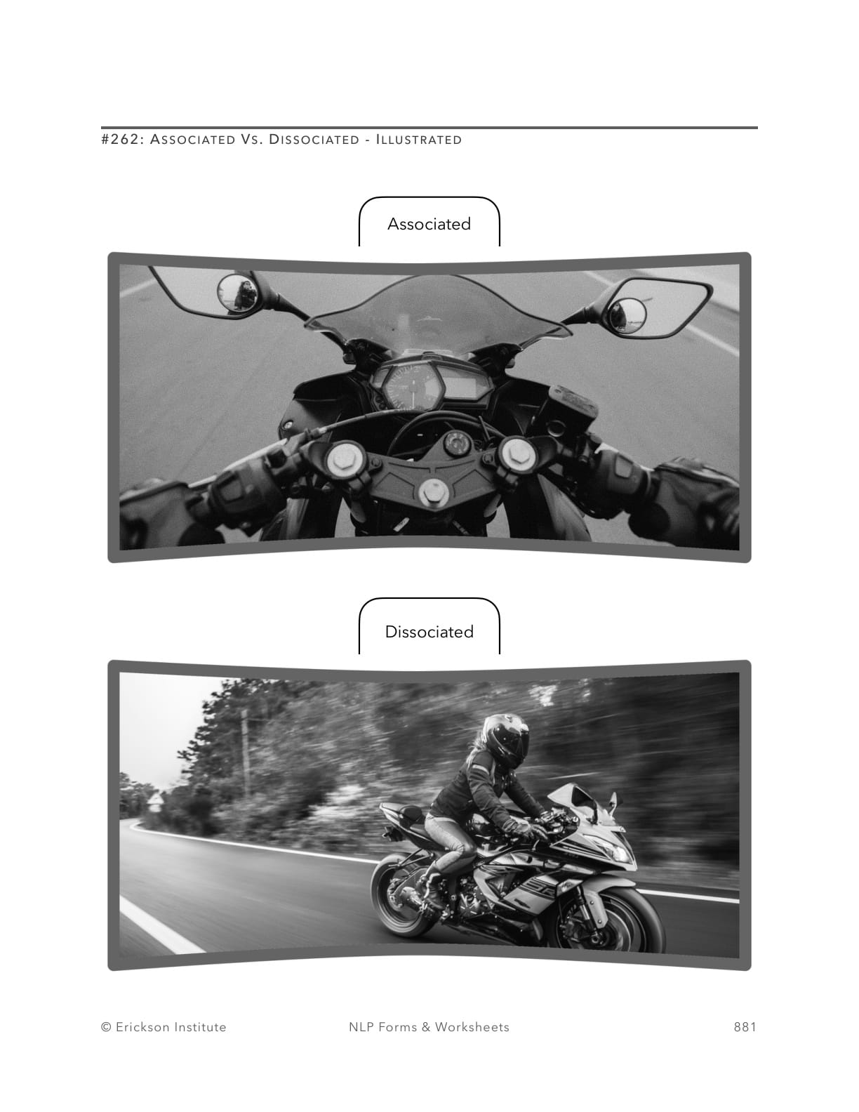 Associated Vs. Dissociated - Illustrated - Neuro Linguistic Programming 1