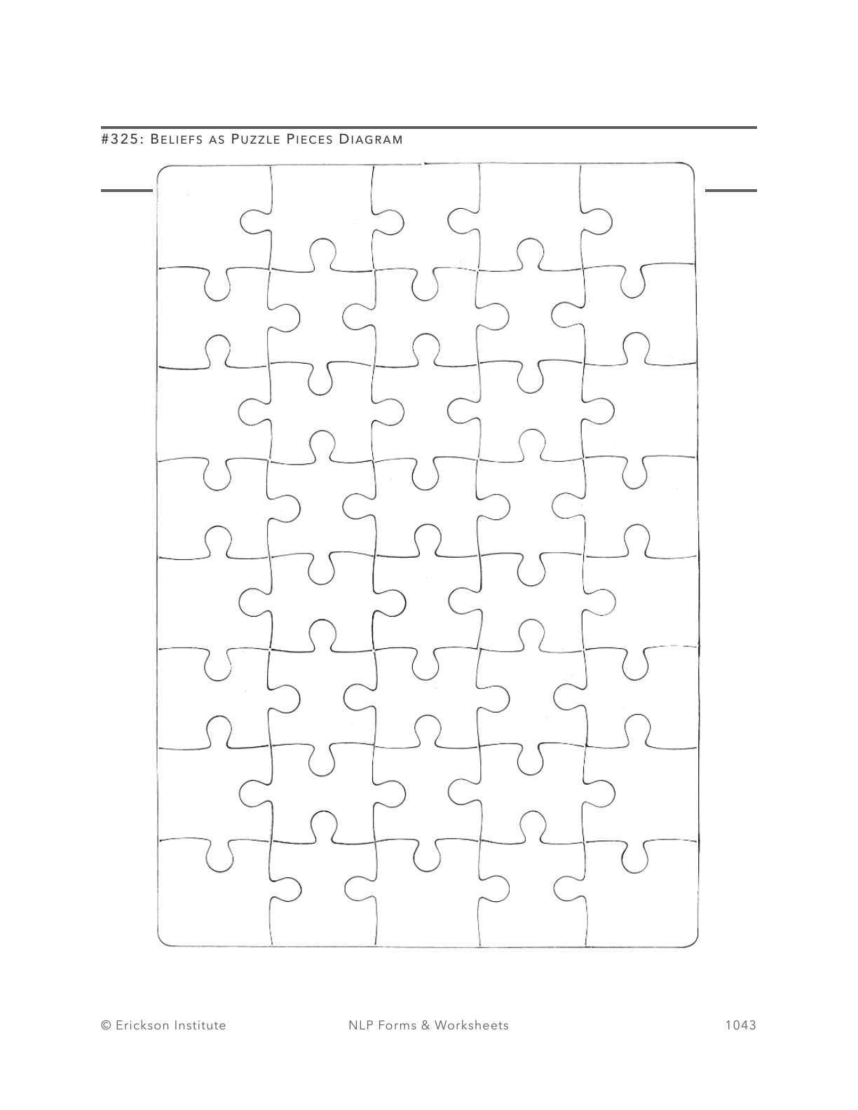Defragmenting Beliefs Worksheet - Neuro Linguistic Programming 1