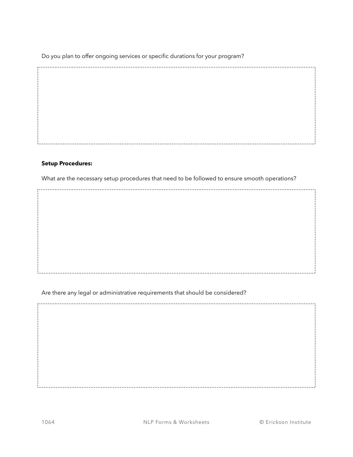 Strategic Planning and Effective Marketing Worksheet - Neuro Linguistic Programming 4