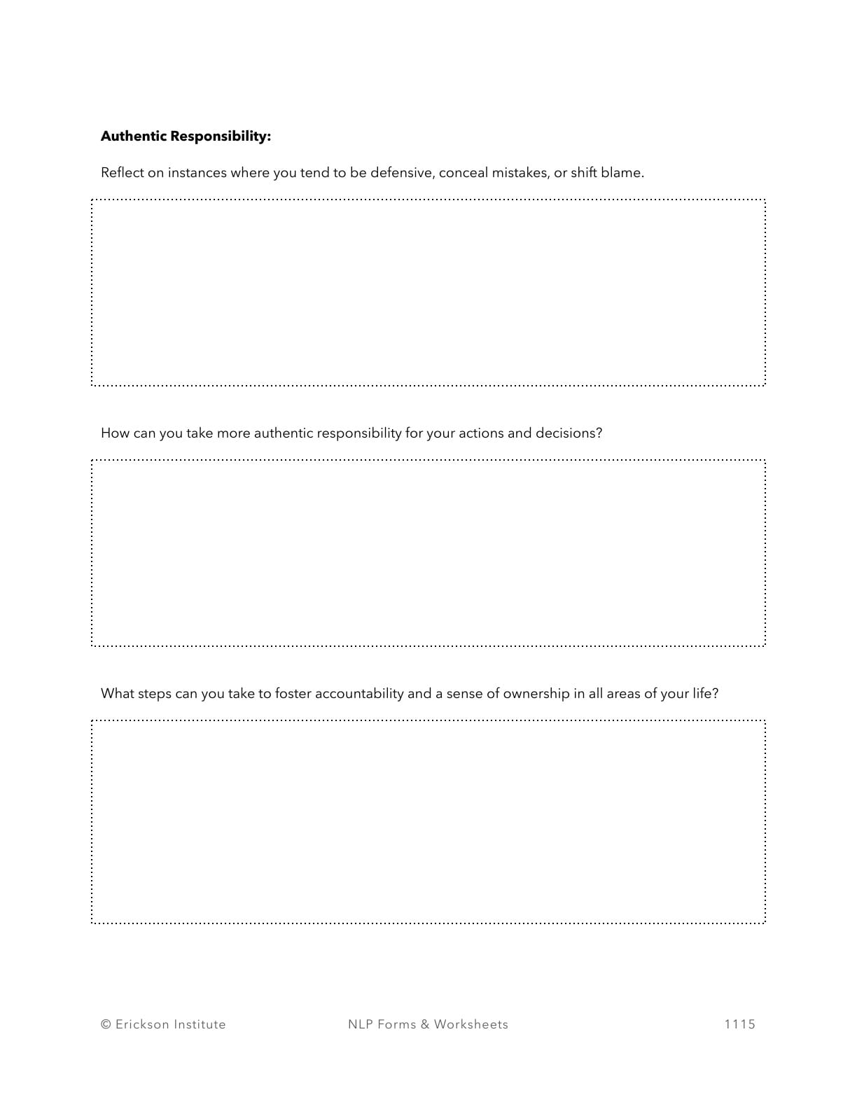 Charting the Course of Mastery Form - Neuro Linguistic Programming 9