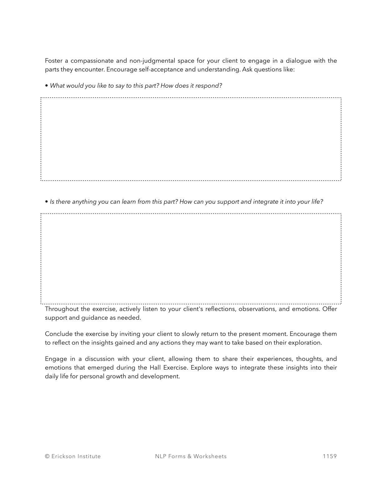 The Hall Exercise - Neuro Linguistic Programming 3