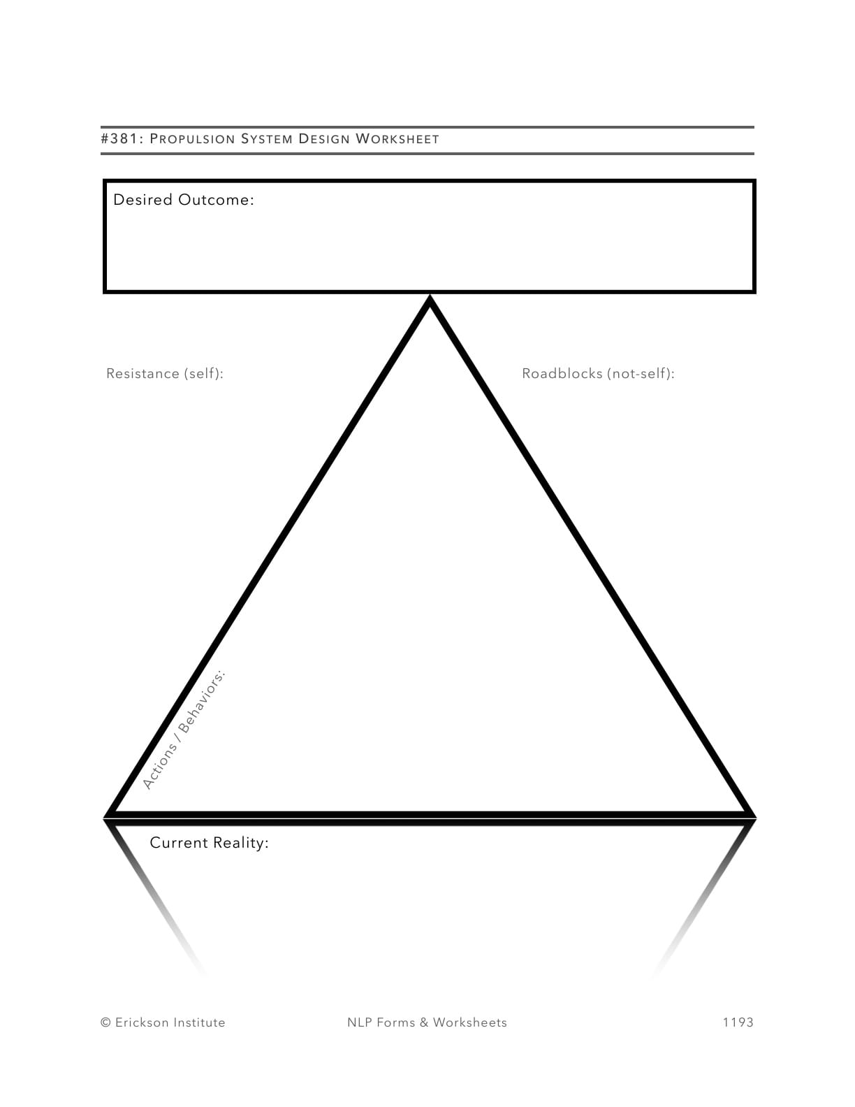 Propulsion System Design Worksheet (Example) - Neuro Linguistic Programming 1