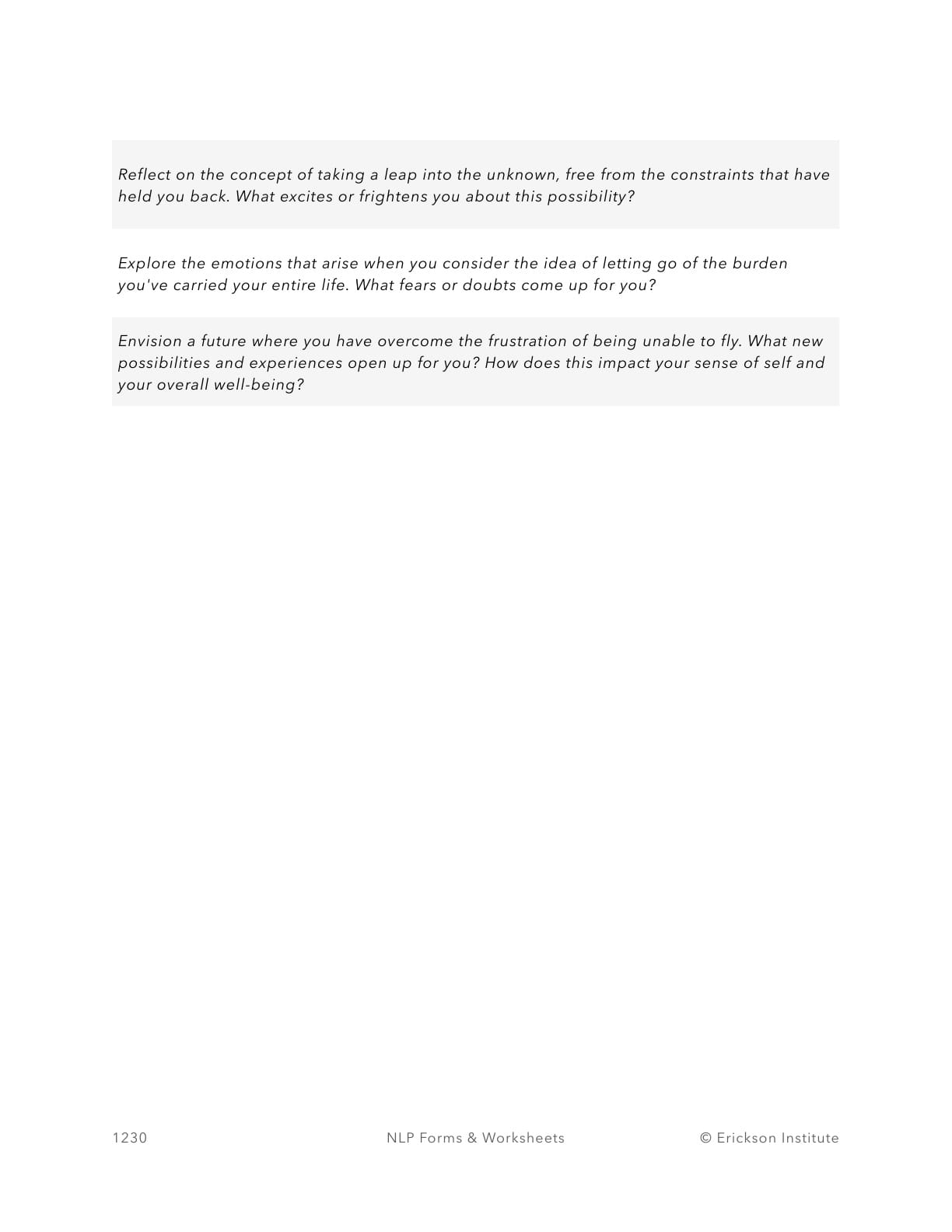 Resolving Mahpiohanzia Worksheet - Neuro Linguistic Programming 2