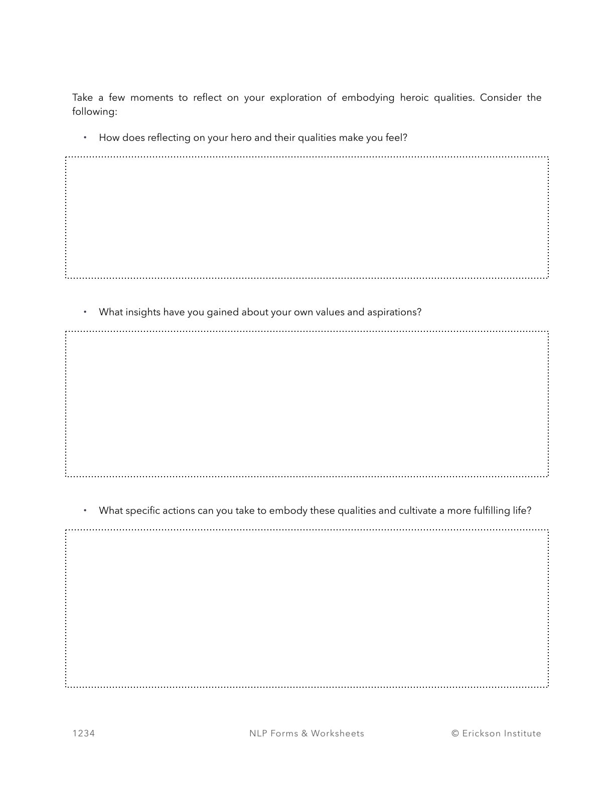 Heroic Qualities List - Neuro Linguistic Programming 4