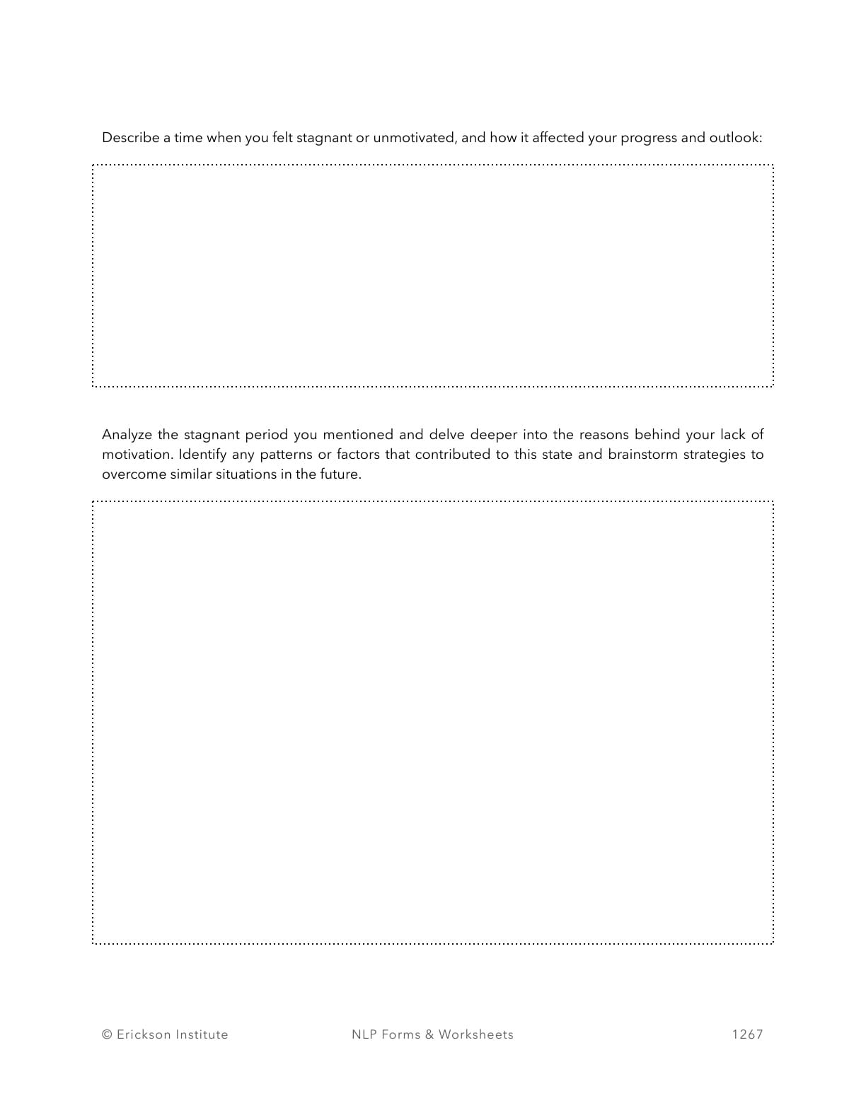 A Letter to Myself Worksheet - Neuro Linguistic Programming 3