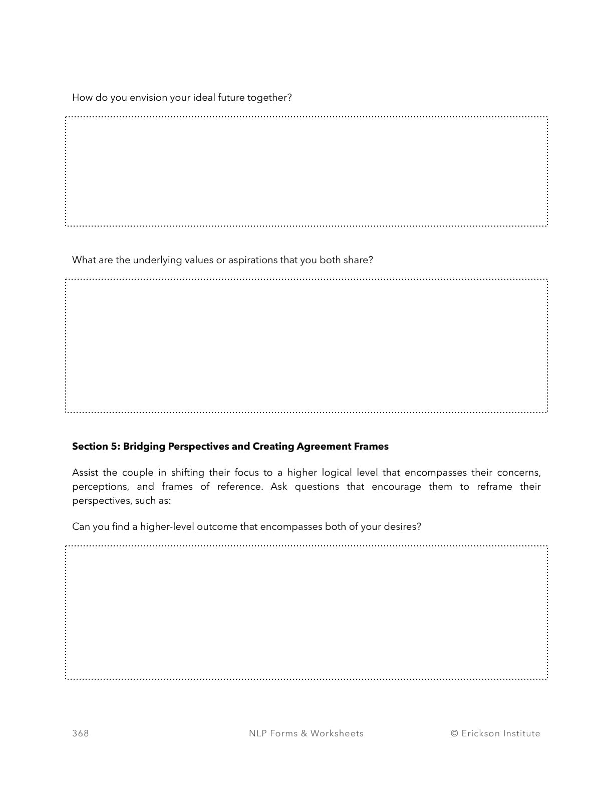 Couple Mediation Procedure Workflow - Neuro Linguistic Programming 4